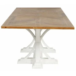 INTERIOR'S - Table rectangulaire extensible 1 allonge bois blanc - vénitiennes interior's