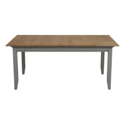 INTERIOR'S - Table rectangulaire extensible 10 personnes bois gris - esquisse interior's