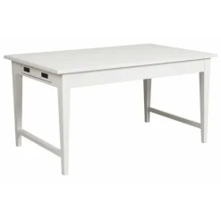 INTERIOR'S - Table rectangulaire bois blanc - rhode island interior's