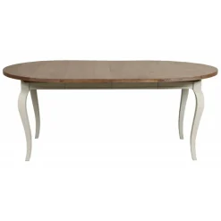 INTERIOR'S - Table ronde extensible bois blanc - provence interior's