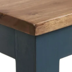 INTERIOR'S - Tabouret haut bois bleu - brocante interior's