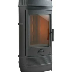 INVICTA - Poele a bois invicta gomont - puissance optimale: 12 kw - max: 18 kw - bûches 45 cm max - fonte - fabriqué en france - ecodesi