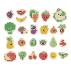 JANOD - Magnets fruits et légumes 24 pièces