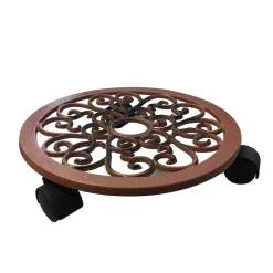 JANY - Support fer forgé aspect rouillé diam. 30cm