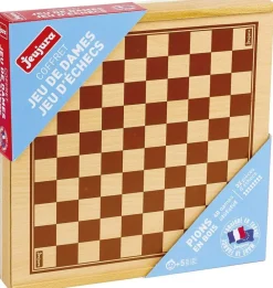 JEUJURA - Coffret jeu de dames et d'echecs
