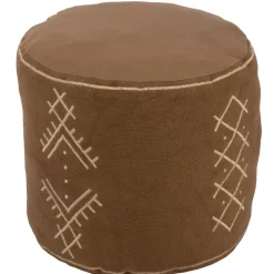 JLINE - Jline - pouf cylindre motifs ethniques en coton
