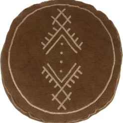 JLINE - Jline - pouf cylindre motifs ethniques en coton