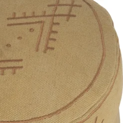 JLINE - Jline - pouf cylindre motifs ethniques en coton