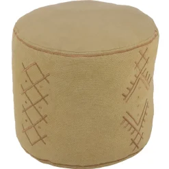 JLINE - Jline - pouf cylindre motifs ethniques en coton