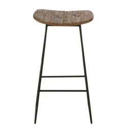JLINE - Jline - tabouret de bar en teck recyclé
