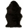 J-LINE - Tapis imitation en fourrure marron 95x60x2 cm
