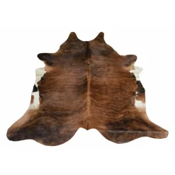 J-LINE - Tapis peau de vache marron 228 x 190 cm