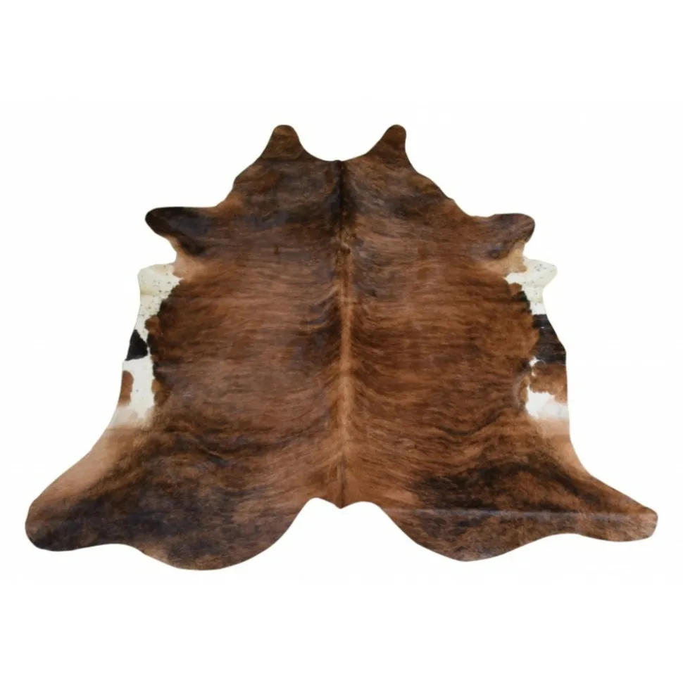 J-LINE - Tapis peau de vache marron 228 x 190 cm