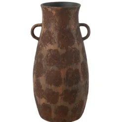 J-LINE - Vase amphore en céramique marron 36x36x70 cm