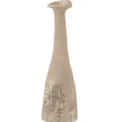 J-LINE - Vase antique en céramique naturel 18.5x18.5x59 cm