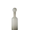 J-LINE - Vase bouteille en verre blanc 15.5x15.5x46 cm