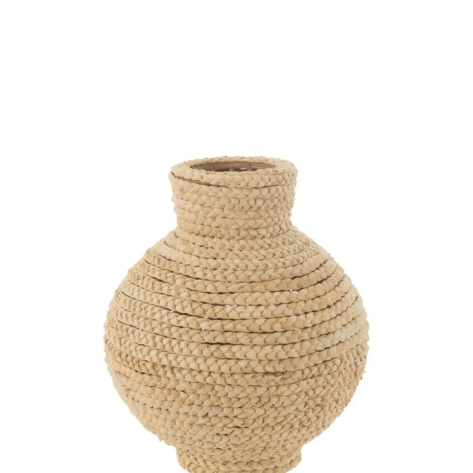 J-LINE - Vase en bois naturel 44x44x52 cm