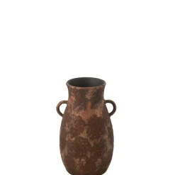 J-LINE - Vase en céramique marron 24x24x40 cm