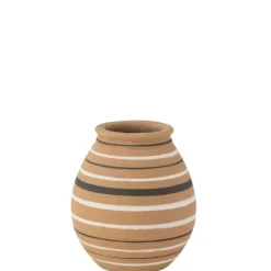 J-LINE - Vase en céramique multicouleur 20x20x23.5 cm