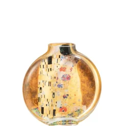 J-LINE - Vase en céramique multicolore 24.5x5x25 cm inspired by the kiss large