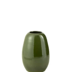 J-LINE - Vase en céramique vert 29x29x40 cm