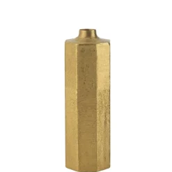 J-LINE - Vase en métal doré 30x30x55 cm