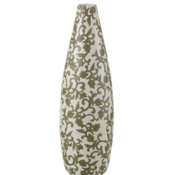 J-LINE - Vase en porcelaine multicouleur 16.5x16.5x53 cm