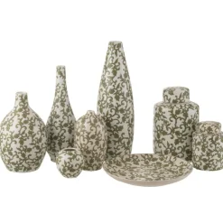 J-LINE - Vase en porcelaine multicouleur 16.5x16.5x53 cm