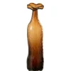 J-LINE - Vase en verre marron 10x10x40 cm