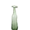 J-LINE - Vase en verre vert 9.5x9.5x33 cm
