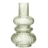 JOLIPA - Vase olga verre vert clair 25x15x15cm