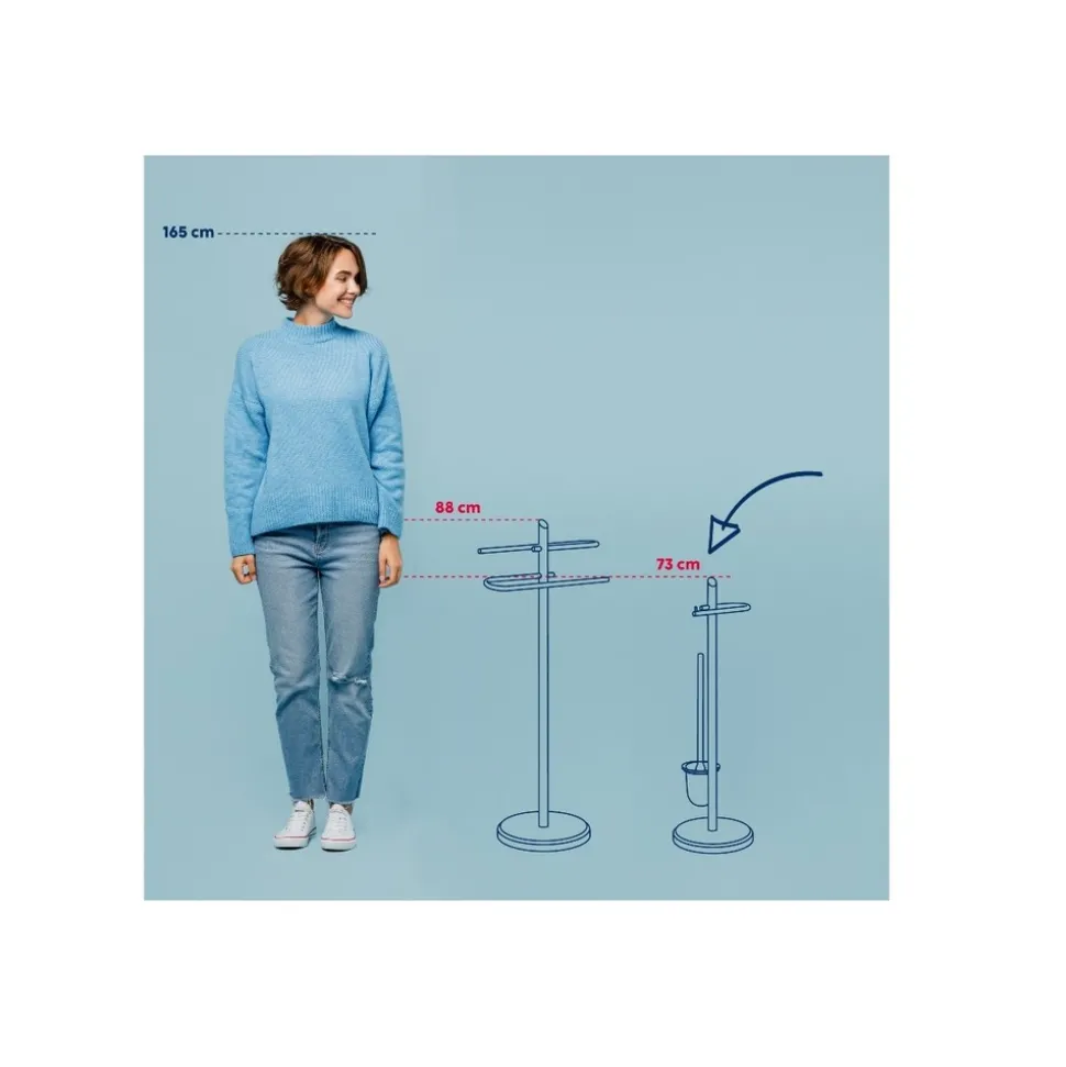 Kela line porte-serviettes en métal chromé - 20539