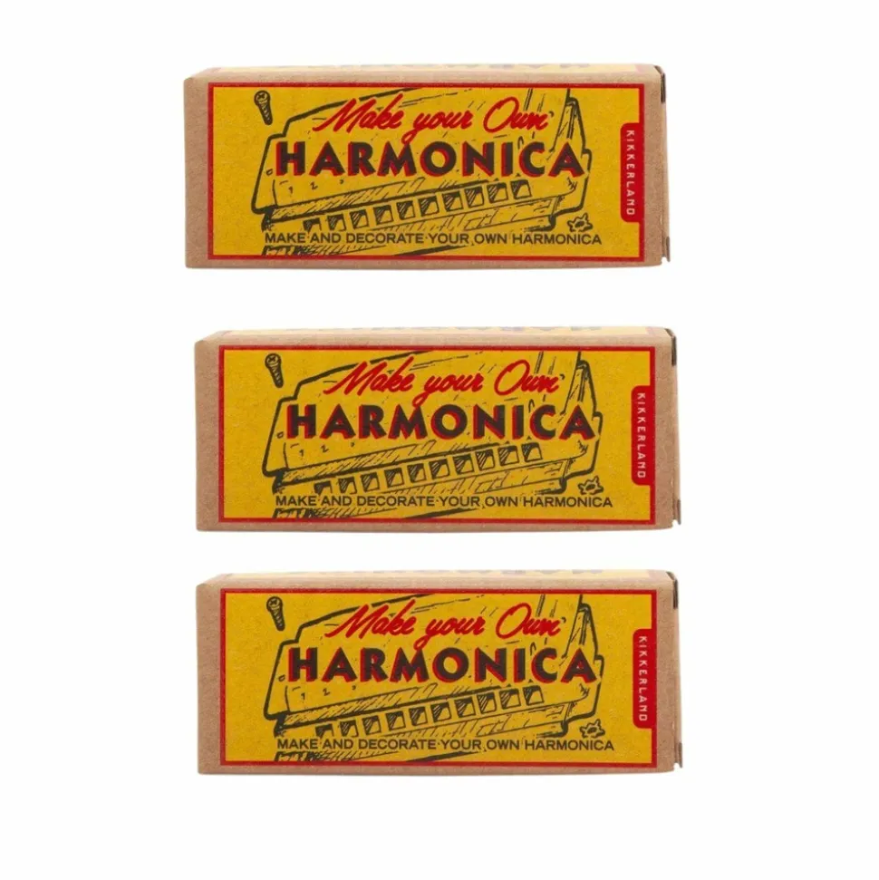 KIKKERLAND - 3 harmonicas à monter soi-même