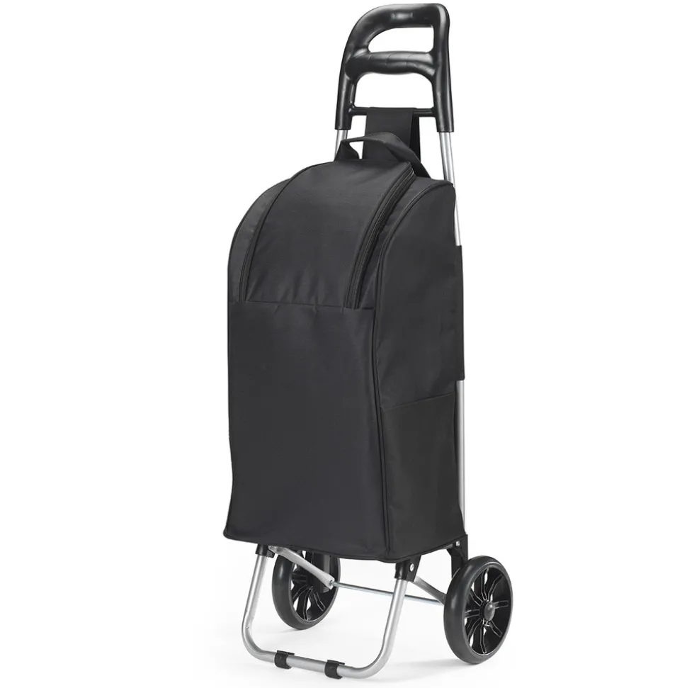 Kitchen chef poussette de marché isotherme 2 roues 36l noir - easypouss cool