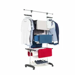 KITCHEN MOVE - Etendoir à linge ultima noir acier 18m