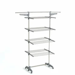 KITCHEN MOVE - Etendoir à linge extra gris acier 30m