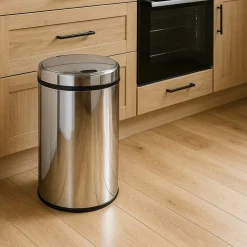 KITCHEN MOVE - Poubelle automatique artic argent acier inoxydable 30 l