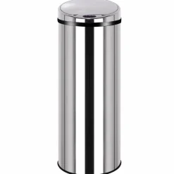 KITCHEN MOVE - Poubelle automatique artic argent acier inoxydable 50 l