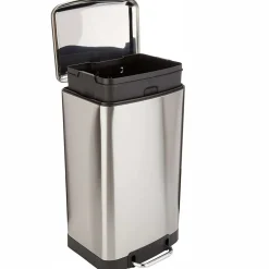 KITCHEN MOVE - Poubelle de cuisine à pédale greenwich argent acier inoxydable 40 l