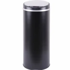 KITCHEN MOVE - Poubelle de cuisine automatique soho noir acier inoxydable 42 l