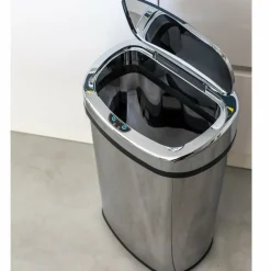 KITCHEN MOVE - Poubelle de cuisine automatique majestic argent acier inoxydable 80 l