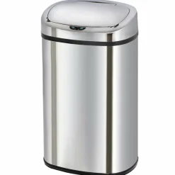 KITCHEN MOVE - Poubelle de cuisine automatique majestic argent acier inoxydable 58 l