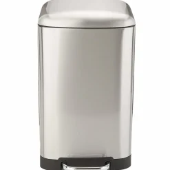 KITCHEN MOVE - Poubelle de cuisine à pédale greenwich argent acier inoxydable 30 l