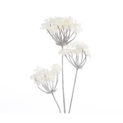 KSD DÉCO - Branche angélique blanc paillettes h 78 cm