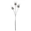 KSD DÉCO - Fleur artificielle : Tige branche chardon avec neige - H.88cm