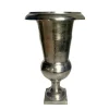LA GRANDE PRAIRIE - Vase médicis aluminium argenté 30x30x51cm