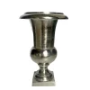 LA GRANDE PRAIRIE - Vase médicis aluminium argenté 22x22x32cm