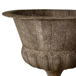 LA GRANDE PRAIRIE - Vase vintage fer marron 59x59x57cm