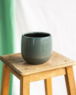 LA GREEN TOUCH - Cache pot bari bleu