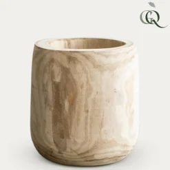 LA GREEN TOUCH - Cache-pot bois 29 cm